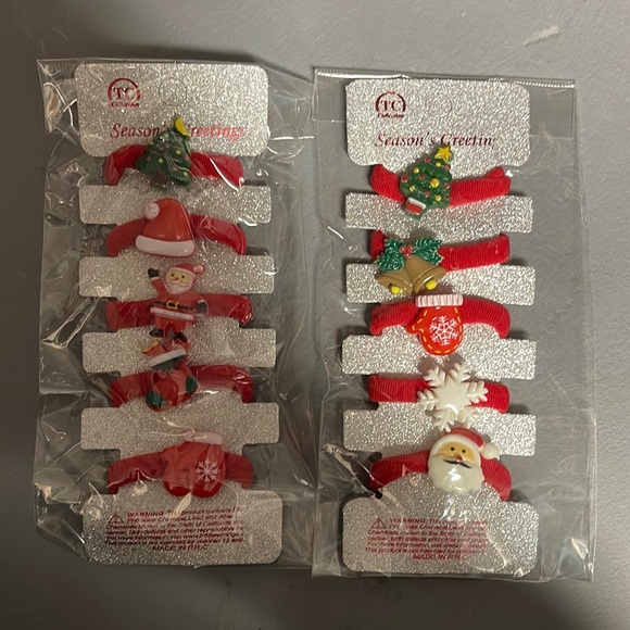 Source Unknown Other - Christmas Hair Ties (10 total)
